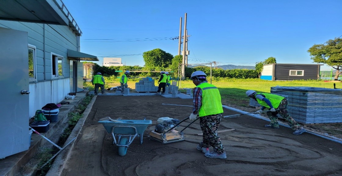 인조화강블록 포장 1(블럭포장)